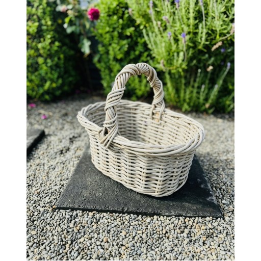 Ornate Oval Flower Basket